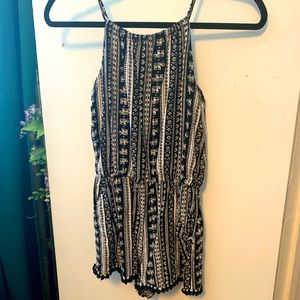 Elephant print romper POCKETS